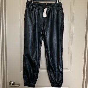 NWT a new day Faux Leather Joggers